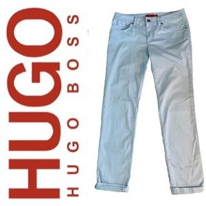 HUGO Hugo Boss light blue cotton pants